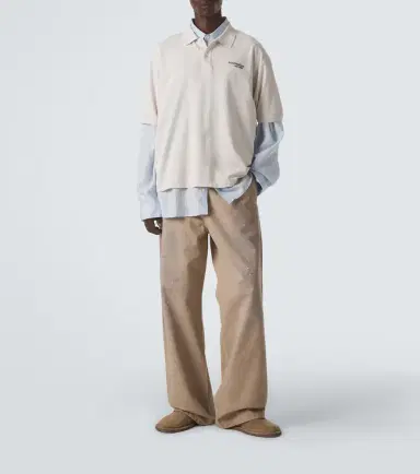 Acne Studios Cotton twill wide-leg pants | Thumbnail 4 Acne Studios Cotton twill wide-leg pants | Thumbnail 4