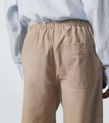 Acne Studios Cotton twill wide-leg pants | Thumbnail 6 Acne Studios Cotton twill wide-leg pants | Thumbnail 6