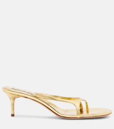 Acne Studios Metallic leather thong sandals | Thumbnail 2 Acne Studios Metallic leather thong sandals | Thumbnail 2