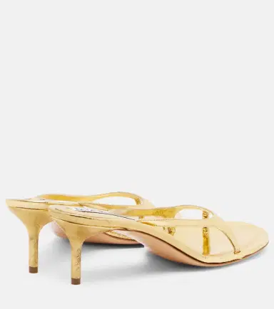 Acne Studios Metallic leather thong sandals | Thumbnail 3 Acne Studios Metallic leather thong sandals | Thumbnail 3