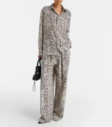 Balenciaga Snake-print silk shirt | Thumbnail 2 Balenciaga Snake-print silk shirt | Thumbnail 2