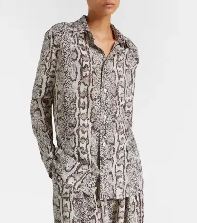 Balenciaga Snake-print silk shirt | Thumbnail 3 Balenciaga Snake-print silk shirt | Thumbnail 3