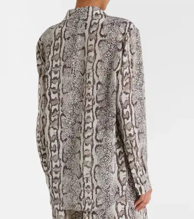 Balenciaga Snake-print silk shirt | Thumbnail 6 Balenciaga Snake-print silk shirt | Thumbnail 6