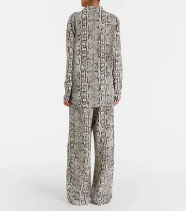 Balenciaga Snake-print silk palazzo pants | Thumbnail 5 Balenciaga Snake-print silk palazzo pants | Thumbnail 5