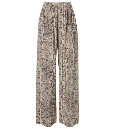Balenciaga Snake-print silk palazzo pants | Thumbnail 1 Balenciaga Snake-print silk palazzo pants | Thumbnail 1