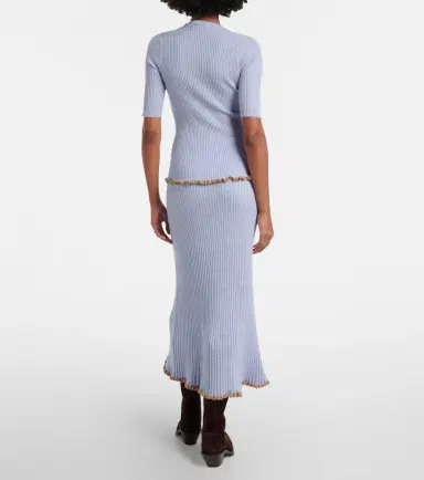 Gabriela Hearst Kavya cashmere and silk midi skirt | Thumbnail 3 Gabriela Hearst Kavya cashmere and silk midi skirt | Thumbnail 3