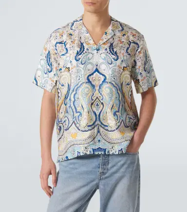 Orlebar Brown Maitan paisley silk shirt | Thumbnail 2 Orlebar Brown Maitan paisley silk shirt | Thumbnail 2