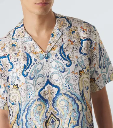 Orlebar Brown Maitan paisley silk shirt | Thumbnail 3 Orlebar Brown Maitan paisley silk shirt | Thumbnail 3