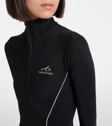 Balenciaga Logo zip-up bodysuit | Thumbnail 5 Balenciaga Logo zip-up bodysuit | Thumbnail 5