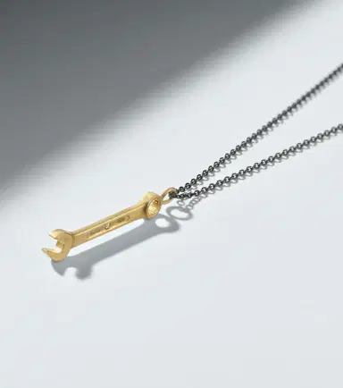 Ileana Makri Divine Mechanics 18kt gold pendant necklace with diamonds | Thumbnail 5 Ileana Makri Divine Mechanics 18kt gold pendant necklace with diamonds | Thumbnail 5