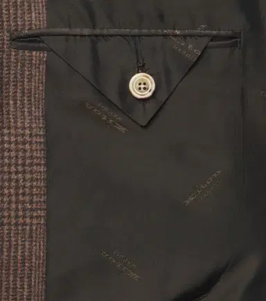 Kiton Prince of Wales check virgin wool blazer | Thumbnail 2 Kiton Prince of Wales check virgin wool blazer | Thumbnail 2