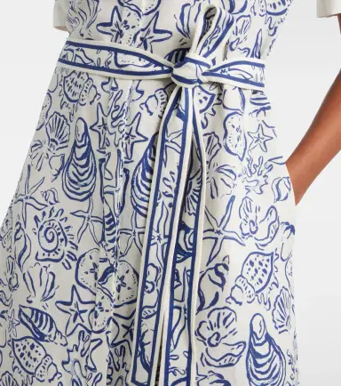 Simkhai Audria printed linen-blend shirt dress | Thumbnail 2 Simkhai Audria printed linen-blend shirt dress | Thumbnail 2