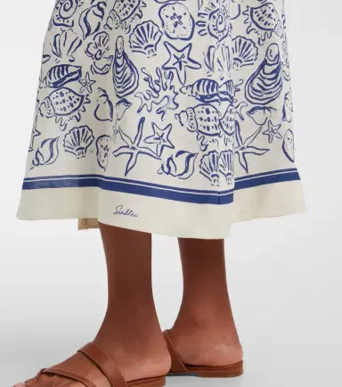 Simkhai Audria printed linen-blend shirt dress | Thumbnail 6 Simkhai Audria printed linen-blend shirt dress | Thumbnail 6