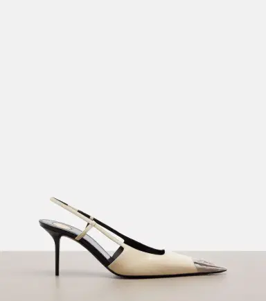 Saint Laurent Jeanne leather slingback pumps | Thumbnail 3 Saint Laurent Jeanne leather slingback pumps | Thumbnail 3