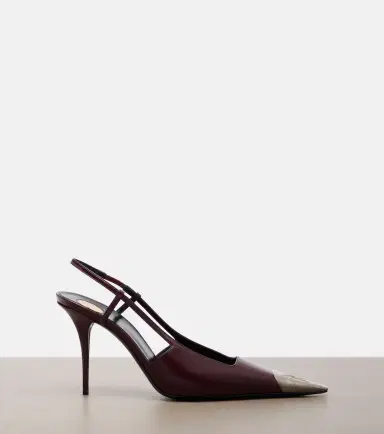 Saint Laurent Jeanne leather slingback pumps | Thumbnail 3 Saint Laurent Jeanne leather slingback pumps | Thumbnail 3