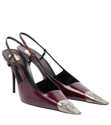 Saint Laurent Jeanne leather slingback pumps | Thumbnail 1 Saint Laurent Jeanne leather slingback pumps | Thumbnail 1