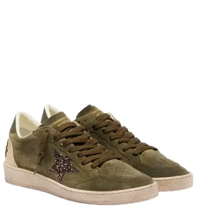 Golden Goose Ball Star glitter suede sneakers | Thumbnail 1 Golden Goose Ball Star glitter suede sneakers | Thumbnail 1