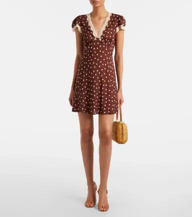 Rixo Cely lace-trimmed polka-dot minidress | Thumbnail 2 Rixo Cely lace-trimmed polka-dot minidress | Thumbnail 2