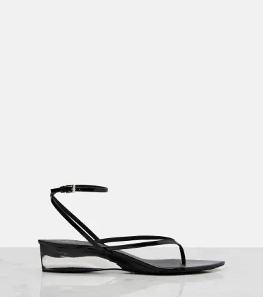 Alaïa Alaïa Invisible patent leather thong sandals | Thumbnail 3 Alaïa Alaïa Invisible patent leather thong sandals | Thumbnail 3