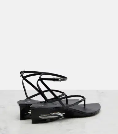 Alaïa Alaïa Invisible patent leather thong sandals | Thumbnail 4 Alaïa Alaïa Invisible patent leather thong sandals | Thumbnail 4