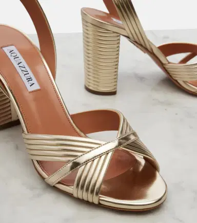 Aquazzura Very Sundance metallic leather sandals | Thumbnail 2 Aquazzura Very Sundance metallic leather sandals | Thumbnail 2