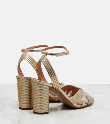 Aquazzura Very Sundance metallic leather sandals | Thumbnail 3 Aquazzura Very Sundance metallic leather sandals | Thumbnail 3