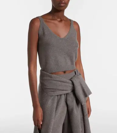 Lisa Yang Violia cashmere crop top | Thumbnail 3 Lisa Yang Violia cashmere crop top | Thumbnail 3