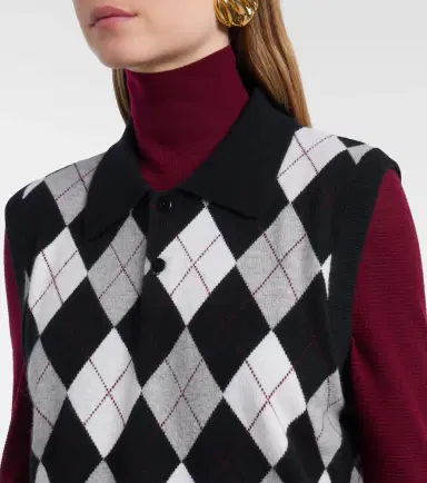 Lisa Yang Anwen argyle cashmere sweater vest | Thumbnail 4 Lisa Yang Anwen argyle cashmere sweater vest | Thumbnail 4