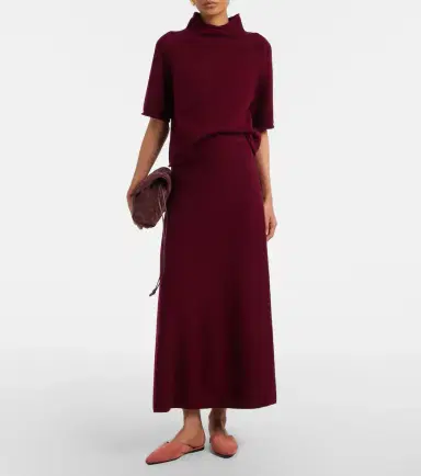 Lisa Yang Torie cashmere midi skirt | Thumbnail 2 Lisa Yang Torie cashmere midi skirt | Thumbnail 2