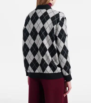 Lisa Yang Raelyn argyle cashmere cardigan | Thumbnail 2 Lisa Yang Raelyn argyle cashmere cardigan | Thumbnail 2