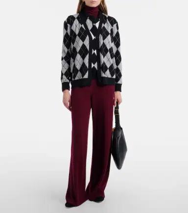 Lisa Yang Raelyn argyle cashmere cardigan | Thumbnail 6 Lisa Yang Raelyn argyle cashmere cardigan | Thumbnail 6