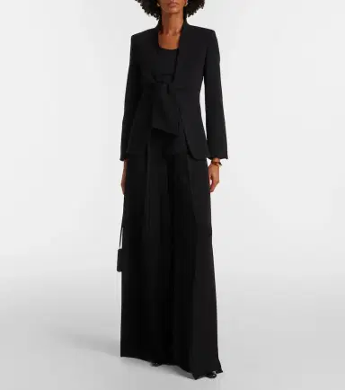 Max Mara Elegante cady wide-leg pants | Thumbnail 4 Max Mara Elegante cady wide-leg pants | Thumbnail 4