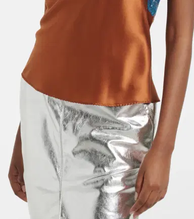 Saint Laurent Lace-trimmed silk satin camisole | Thumbnail 3 Saint Laurent Lace-trimmed silk satin camisole | Thumbnail 3