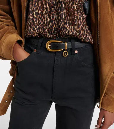 Saint Laurent Cassandre leather belt | Thumbnail 3 Saint Laurent Cassandre leather belt | Thumbnail 3