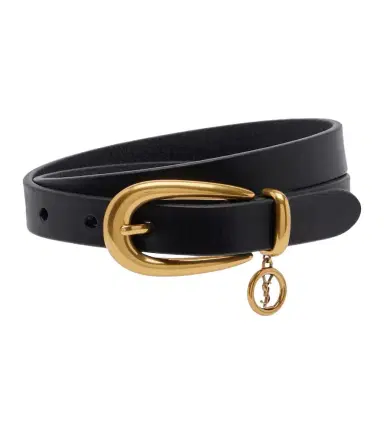 Saint Laurent Cassandre leather belt | Thumbnail 1 Saint Laurent Cassandre leather belt | Thumbnail 1