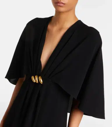 Max Mara Elegante caped cady gown | Thumbnail 2 Max Mara Elegante caped cady gown | Thumbnail 2