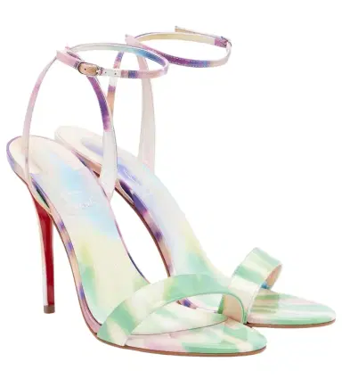 Christian Louboutin Miss Z tie dye patent leather sandals | Thumbnail 1 Christian Louboutin Miss Z tie dye patent leather sandals | Thumbnail 1