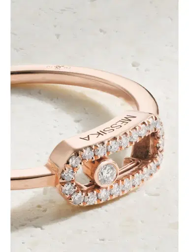 Messika Move Uno 18-karat Rose Gold Diamond Ring | Thumbnail 4 Messika Move Uno 18-karat Rose Gold Diamond Ring | Thumbnail 4