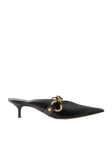 Balenciaga City Embellished Leather Mules | Thumbnail 1 Balenciaga City Embellished Leather Mules | Thumbnail 1
