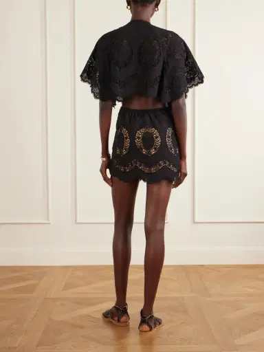 Johanna Ortiz Paradise Broderie Anglaise Cotton Mini Dress | Thumbnail 3 Johanna Ortiz Paradise Broderie Anglaise Cotton Mini Dress | Thumbnail 3
