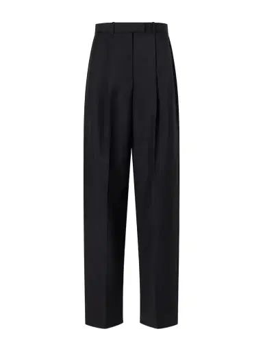 Givenchy Pleated Wool And Mohair-blend Wide-leg Pants | Thumbnail 1 Givenchy Pleated Wool And Mohair-blend Wide-leg Pants | Thumbnail 1