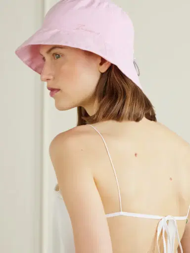 Jacquemus Le Bob Baluchon Embroidered Shell Bucket Hat | Thumbnail 2 Jacquemus Le Bob Baluchon Embroidered Shell Bucket Hat | Thumbnail 2