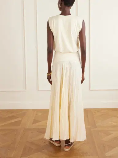 Johanna Ortiz Light And Sound Linen-blend Jersey Maxi Skirt | Thumbnail 3 Johanna Ortiz Light And Sound Linen-blend Jersey Maxi Skirt | Thumbnail 3