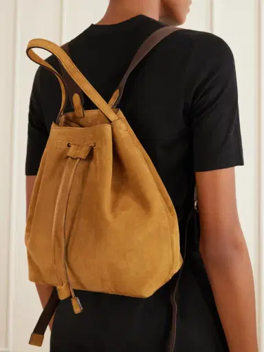 The Row Suede Drawstring Backpack | Thumbnail 2 The Row Suede Drawstring Backpack | Thumbnail 2