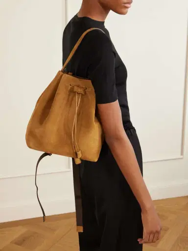 The Row Suede Drawstring Backpack | Thumbnail 3 The Row Suede Drawstring Backpack | Thumbnail 3