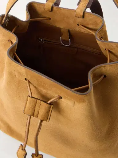 The Row Suede Drawstring Backpack | Thumbnail 6 The Row Suede Drawstring Backpack | Thumbnail 6