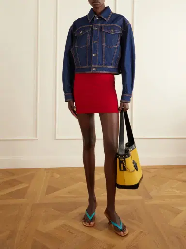 Versace Denim Cotton Jacket | Thumbnail 2 Versace Denim Cotton Jacket | Thumbnail 2