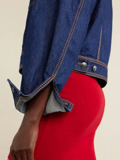 Versace Denim Cotton Jacket | Thumbnail 4 Versace Denim Cotton Jacket | Thumbnail 4