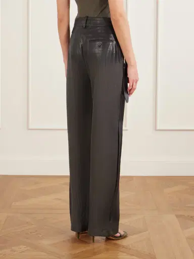 Acne Studios Puja Coated Herringbone Degradé Straight-leg Pants | Thumbnail 4 Acne Studios Puja Coated Herringbone Degradé Straight-leg Pants | Thumbnail 4