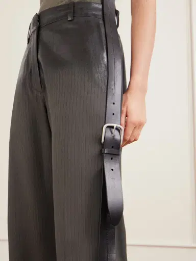 Acne Studios Puja Coated Herringbone Degradé Straight-leg Pants | Thumbnail 5 Acne Studios Puja Coated Herringbone Degradé Straight-leg Pants | Thumbnail 5
